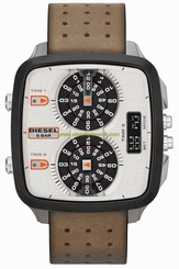 Diesel Watches : DZ7303 Quartz Analog Digital Brown Leather Strap Men Watch