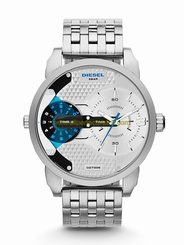 Diesel Watches : DZ7305 Quartz Dual Time Silver Dial Stainless Steel Men Watch