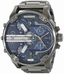 Diesel Watches : DZ7331 Blue Dial Stainless Steel Band Men Watch