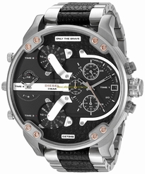 Diesel Watches : DZ7349 Black Dial Stainless Steel Band Men Watch