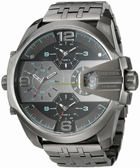 Diesel Watches : DZ7372 Black Dial Stainless Steel Band Men Watch