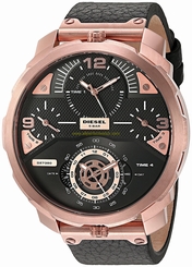 Diesel Watches : DZ7380 Black Dial Stainless Steel Band Men Watch