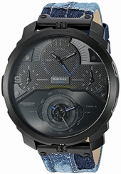 Diesel Watches : DZ7381 Black Dial Stainless Steel Band Men Watch