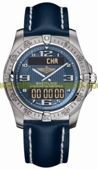 Breitling Watches : E7936210/C787-LST Quartz Air-force Blue Digital/analog With Arabic Hour Markers, Alarm, Gmt Second Time-zone, Chronograph, Backlight, Countdown Timer Features. Dial Blue Calfskin Leather Band Men Watch