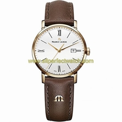 Maurice Lacroix Watches : EL1084-PVP01-112-2 Quartz Analog Date Brown Leather Women Watch