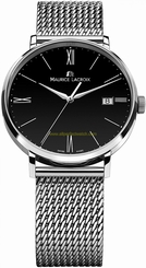 Maurice Lacroix Watches : EL1087-SS002-310-1 Black Dial Stainless Steel Men Watch