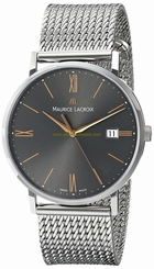 Maurice Lacroix Watches : EL1087-SS002-811 Grey Dial Stainless Steel Band Men Watch