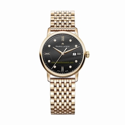 Maurice Lacroix Watches : EL1094-PVP06-350-1 Black Dial Stainless Steel Men Watch
