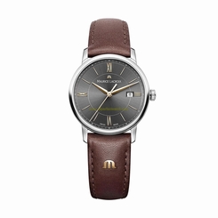 Maurice Lacroix Watches : EL1094-SS001-311-1 Black Dial Leather Men Watch
