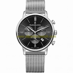 Maurice Lacroix Watches : EL1098-SS002-310-1 Black Dial Stainless Steel Men Watch