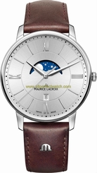 Maurice Lacroix Watches : EL1108-SS001-110-1 Quartz Date Brown Leather Men Watch