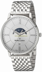 Maurice Lacroix Watches : EL1108-SS002-110-1 White Dial Stainless Steel Band Men Watch