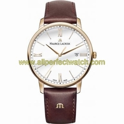 Maurice Lacroix Watches : EL1118-PVP01-112-1 Quartz Analog Date Brown Leather Men Watch