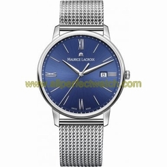 Maurice Lacroix Watches : EL1118-SS002-410-1 Blue Dial Stainless Steel Men Watch