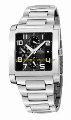 Festina Watches : F16234/f Quartz Multifunction Black Dial Day Date Stainless Steel Men Watch