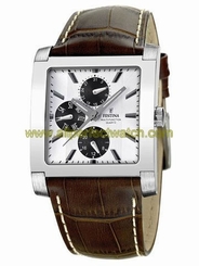 Festina Watches : F16235/g Quartz Multifunction White Dial Day Date Leather Women Watch