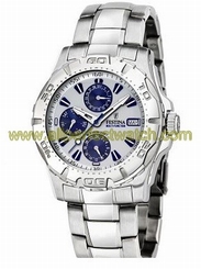 Festina Watches : F16242/1 Quartz Multifunction Day Date Month Stainless Steel Men Watch