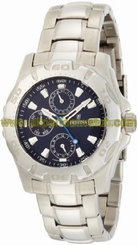 Festina Watches : F16242/A Quartz Multifunction Dark Blue Dial Full Calendar Stainless Steel Men Watch