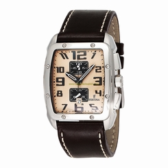 Festina Watches : F16259/2 Quartz Chronograph Date Brown Leather Men Watch