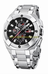 Festina Watches : F16351/C Quartz Chronograph Date Stainless Steel Men Watch