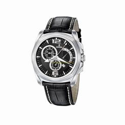 Festina Watches : F16354/3 Quartz Chronograph Day Date Black Leather Men Watch