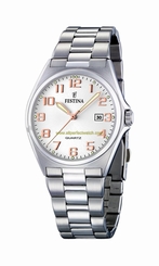 Festina Watches : F16374/7 Silver Dial Stainless Steel Men Watch
