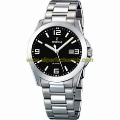 Festina Watches : F16376/4 Quartz Date Stainless Steel Men Watch