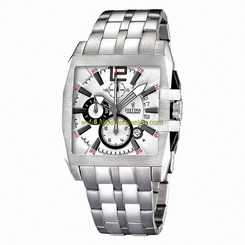 Festina Watches : F16393/1 Quartz Chronograph Silver Dial Date Stainless Steel Men Watch