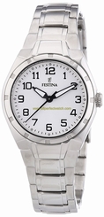 Festina Watches : F16485/A Silver Dial Luminous Hands Women Watch