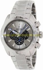 Festina Watches : F16488/7 Quartz Chronograph Silver Dial Date Stainless Steel Men Watch