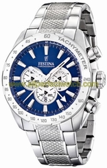 Festina Watches : F16488/8 Quartz Blue Dial Date Stainless Steel Men Watch