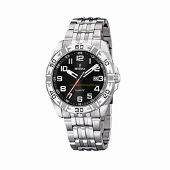 Festina Watches : F16495/2 Black Dial Stainless Steel Band Men Watch