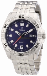 Festina Watches : F16495/A Blue Dial Stainless Steel Men Watch