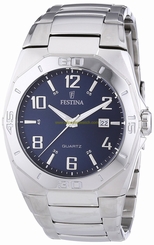 Festina Watches : F16504/3 Blau Dial Stainless Steel Band Men Watch