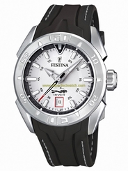 Festina Watches : F16505/7 Quartz Diver White Dial Date Rubber Men Watch
