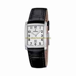 Festina Watches : F16513/1 Quartz White Date Dial Leather Women Watch