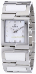 Festina Watches : F16535/3 White Dial Stainless Steel Women Watch