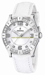 Festina Watches : F16537/1 Quartz Crystal and Stainless Steel Women Watch