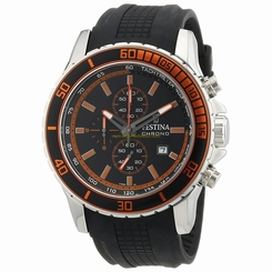 Festina Watches : F16561/5 Black Dial Rubber Men Watch