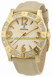 Festina Watches : F16580/2 Quartz Beige Dial Women Watch