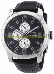 Festina Watches : F16585/9 Quartz Full Calendar Black Leather Men Watch