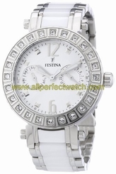 Festina Watches : F16587/1 Quartz White Whith Swarovski Crystal Women Watch