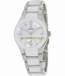Festina Watches : F16588/1 Quartz Analog Silver Dial Stainless Steel and Ceramic Women Watch