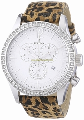 Festina Watches : F16590/5 White Dial Stopwatch Women Watch