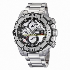 Festina Watches : F16599/1 Quartz Chronograph Date Stainless Steel Men Watch