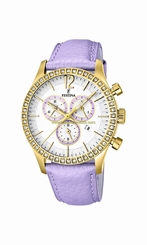 Festina Watches : F16605/3 Mother Of Pearl Dial Stopwatch Women Watch