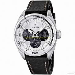 Festina Watches : F16609/1 Quartz Day Date Black Leather Men Watch