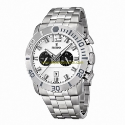 Festina Watches : F16613/1 Quartz Chronograph Date Stainless Steel Men Watch