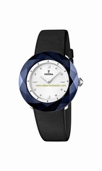 Festina Watches : F16620/2 White Dial Leather Women Watch