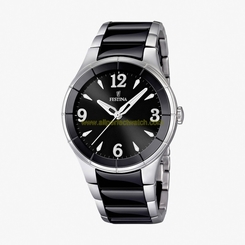 Festina Watches : F16623/3 Quartz Analog Black Dial Stainless Steel and Ceramic Women Watch